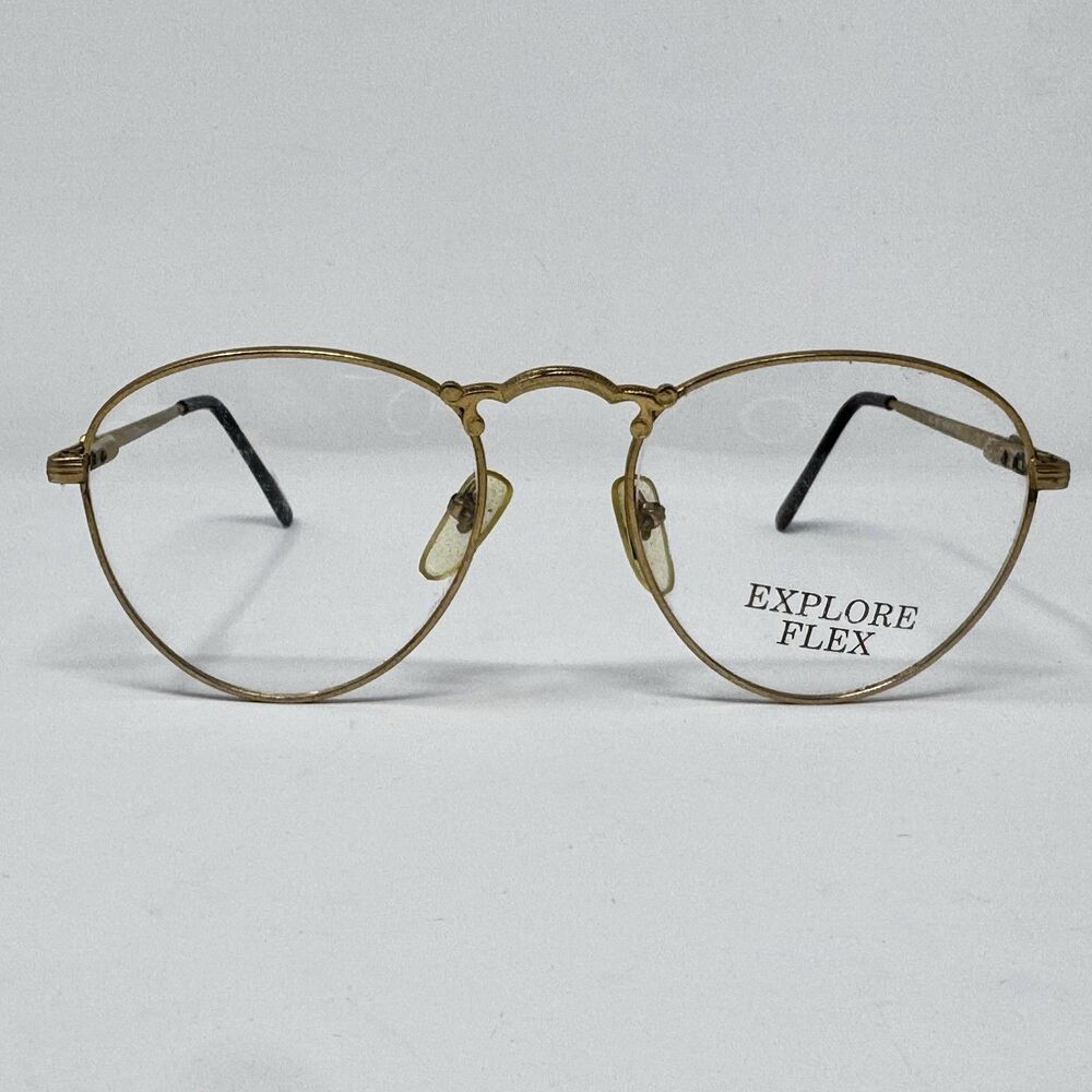 Vintage Explore Flex 2253 18KGP Gold Plated Frames 53-22-140 New Old Stock